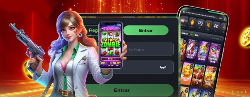 Conta brabet sincronizada site e app